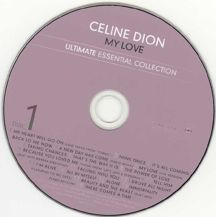 [欧美经典]席琳·迪翁《我的爱-至尊精选辑2CD》2008[FLAC+CUE整轨]