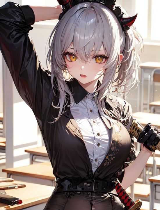 动漫美图杂赏:AI笔下的风情美少女 忽略小节老婆还是那么完美