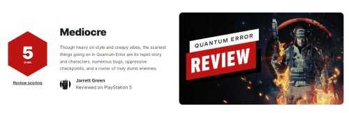 《量子误差》IGN5分：令人恼怒的平庸作品