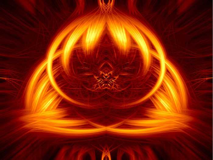 PS利用滤镜及图层叠加制作抽象的火焰光束