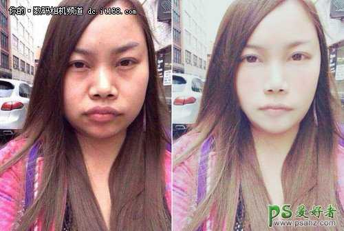 凤姐PS换脸美容教程:通过磨皮美肤美容让凤姐变出漂亮的明星脸