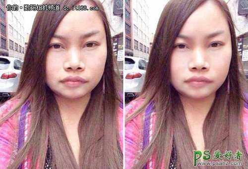 凤姐PS换脸美容教程:通过磨皮美肤美容让凤姐变出漂亮的明星脸