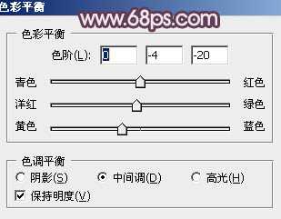 Photoshop为草地上的美女加上怀旧的中性红褐色