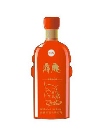 CDR钢笔工具和交互式透明工具制作红色的白酒瓶（图文教程）