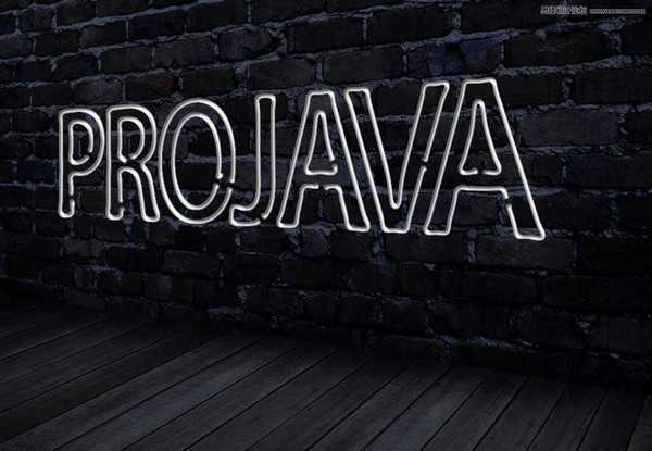 Photoshop制作酷炫的蓝色霓虹灯闪烁动画效果图