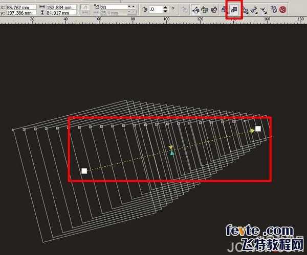 CDR调和工具制作变幻线效果基础教程