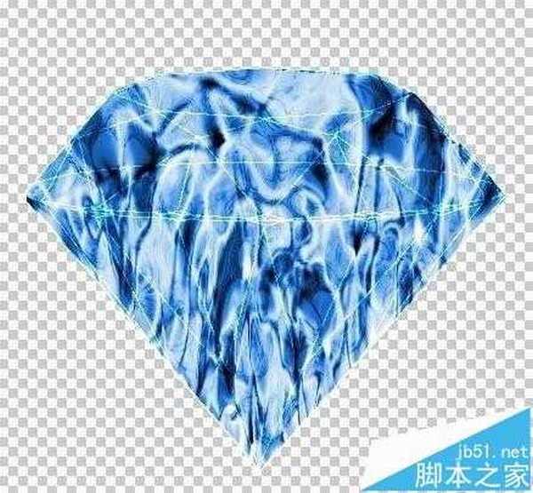 ps中怎么制作闪耀水晶钻石图片?