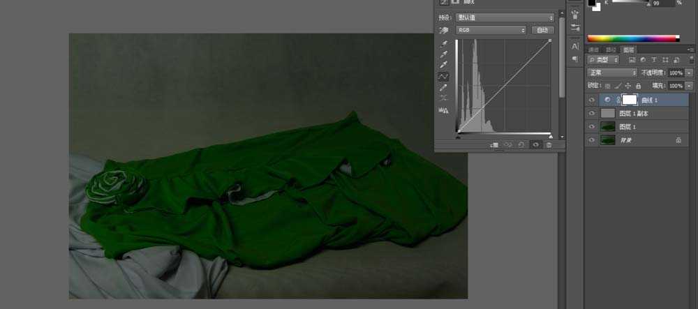 ps衣服调色由暗调亮的一个过程分析