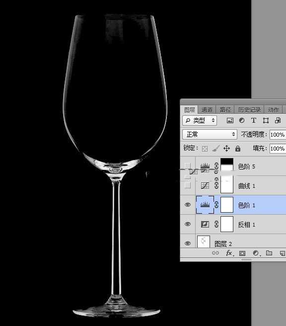 photoshop如何用通道抠图快速抠出透明的高脚杯?