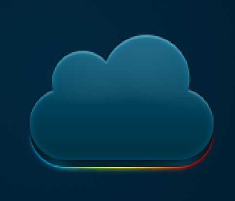 ps怎样制作一个云朵形状的聊天信息ICON图标?