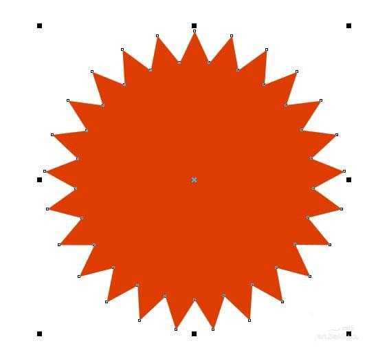 cdr怎么绘制带锯齿的圆形? cdr画带尖角圆形的教程