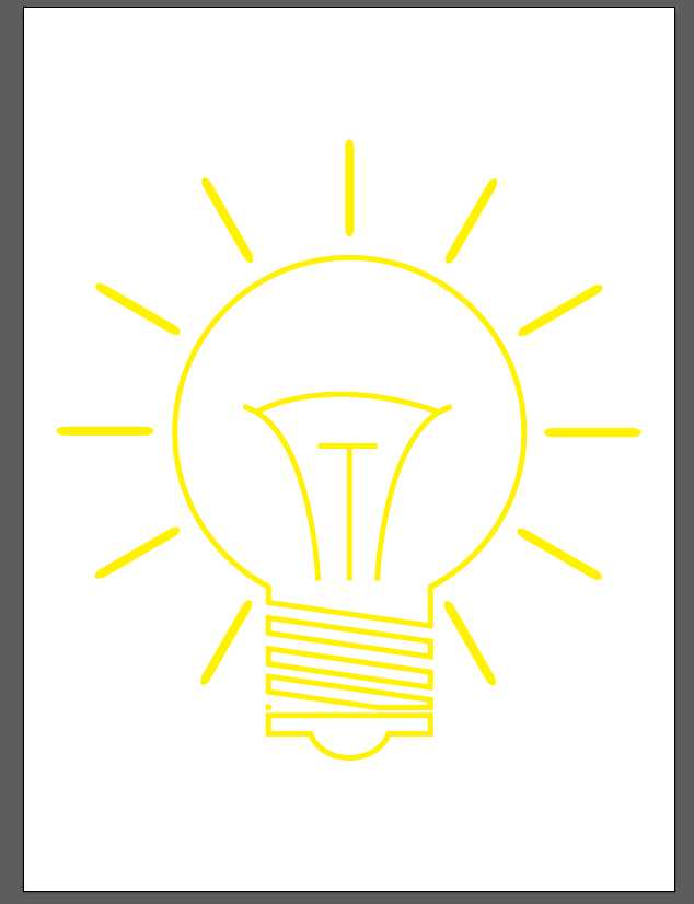 ai怎么绘制发光的电灯泡矢量图?