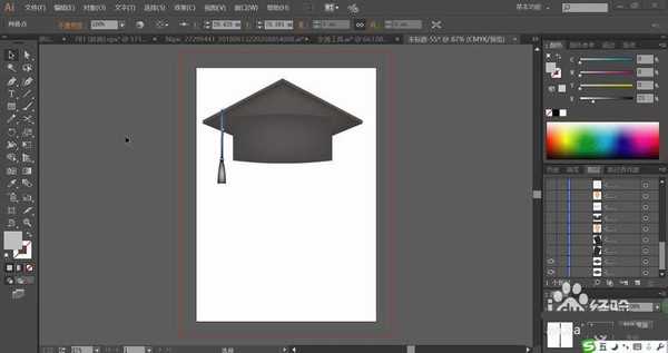 ai怎么设计博士头像? ai博士人物形象的绘制方法