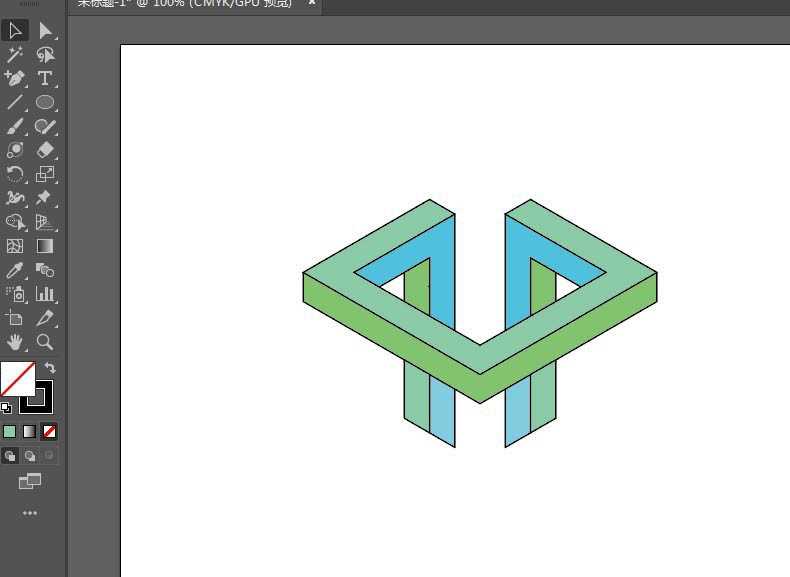 ai怎么设计视觉误差矢量效果图? ai三维视觉差图形的画法