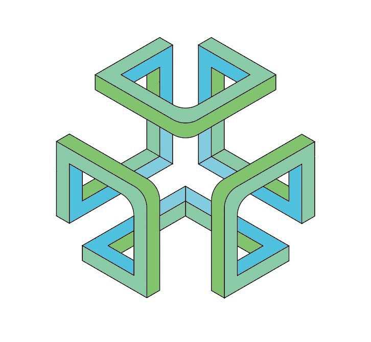 ai怎么设计视觉误差矢量效果图? ai三维视觉差图形的画法